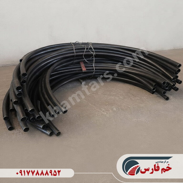 نمونه خم لوله فولادی با شعاع ثابت و یکنواخت برای پروژههای صنعتی و ساختمانی